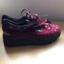 Ladies Callaghan Burgundy Red Lace up Shoes Eu 39 size 6 Image 4