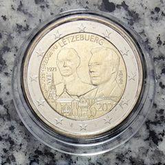 Luxembourg 2 Euro Base Metals Uncirculated Coin 2021 - Centenary of the Birth of Grand Duck Jean (Relief) - 2 Euro Commemorative Coin