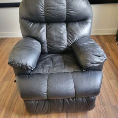Leather manual recliner