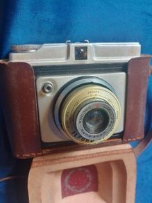 Vintage 1950s Ilford Sporti 120 Film Camera with Original Leather Case
