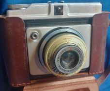 Vintage 1950s Ilford Sporti 120 Film Camera with Original Leather Case