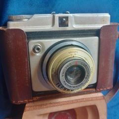 Vintage 1950s Ilford Sporti 120 Film Camera with Original Leather Case