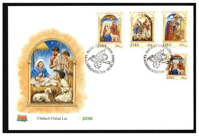 2004 Ireland Ireland's Christmas Stamps An Post First Day Cover (FDC)