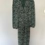 Zara Printed Long Sleeve Midi Dress Image 4