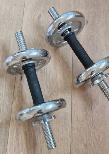 York Fitness 20kg Chrome Adjustable Dumbbell Set (Pair)
