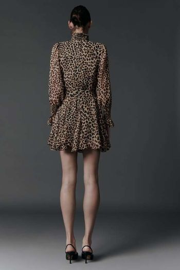 Zara Animal Print Dress Leopard