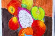 watercolor drawing A3 paper