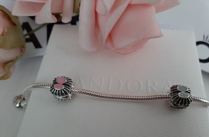 Brand new genuine Pandora sterling silver charm clips