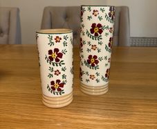 Nicholas Mosse Set of 2 Old Rose Bud Vases