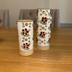 Nicholas Mosse Set of 2 Old Rose Bud Vases