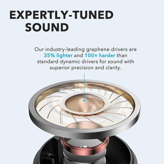 Anker Soundcore Life P2 True Wireless Earbuds with 4 Microphones, cVc 8.0 Noise Reduction, Graphene Drivers for Clear Sound, USB C, 40H Playtime, IPX7 Waterproof, Wireless Earphones for Work, Travel