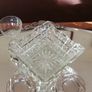 Art Deco Noughts & Crosses Glass Bowl Libochovice 1930s Image 2