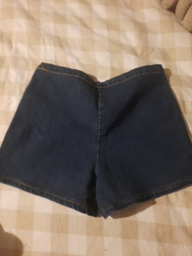 high waist denim shorts
