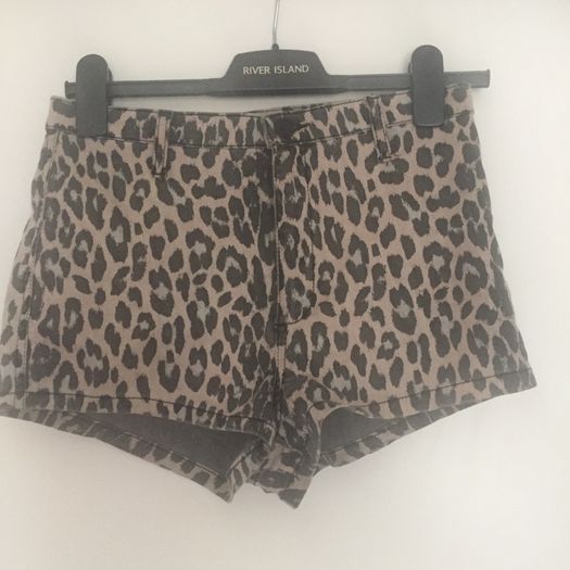 Topshop Leopard Print Shorts