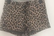 Topshop Leopard Print Shorts
