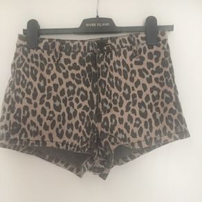 Topshop Leopard Print Shorts