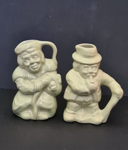 Vintage 1950s Hornsea Pottery Character Jugs Set - Tommy & Sam - Perfect