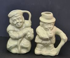 Vintage 1950s Hornsea Pottery Character Jugs Set - Tommy & Sam - Perfect