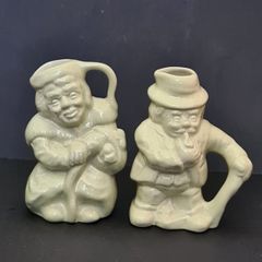 Vintage 1950s Hornsea Pottery Character Jugs Set - Tommy & Sam - Perfect