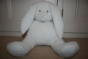 Tommy Hilfiger Large White Bunny with Rattle Like New