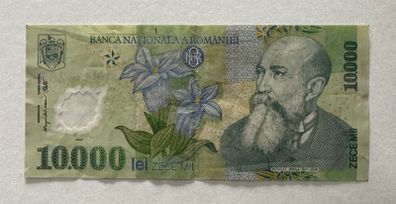 Romania 10000 Lei 2000 Polymer Banknote