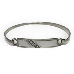 Sterling silver bracelet with cz stones