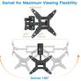 Swivels Tilts TV  wall mount for Flat & Curved TV Image 3