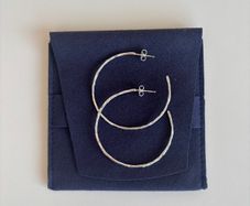 Gorjana silver Taner hoop earrings from Loulerie