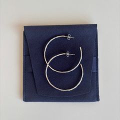 Gorjana silver Taner hoop earrings from Loulerie