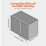 15W Opening Blind Corner Pull Out Organizer, 3 Tier 6 Shelf Kitchen Cabinet Organizer, Chrome Carbon Steel Storage Basket, Slide Out Storage Organizer, Left & Right Open Compatible Image 2