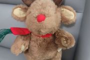 10 Inch Christmas Reindeer Posable Like New Teddy Bear Soft Toy Plush
