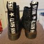 Designer girls Miss sixty glitter Dr Martens style boots shoes 11 UK eur 29 Image 4