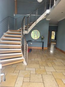 Stainless steel staircase