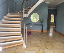 Stainless steel staircase