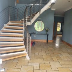 Stainless steel staircase