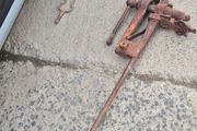 classic vintage vice old tools hatchet hammer