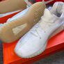 White Yeezys UK 9 Image 3