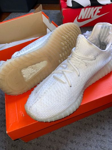 White Yeezys UK 9