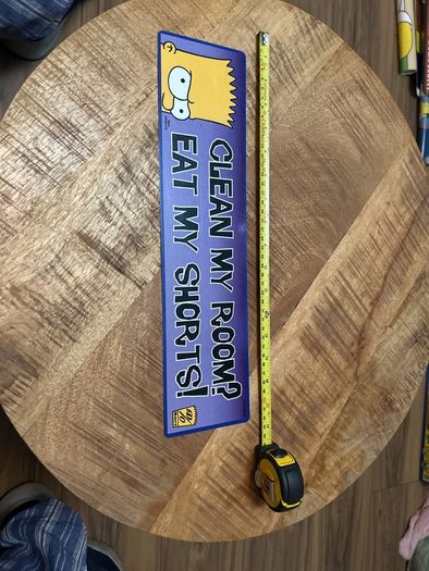 Simpsons metal sign