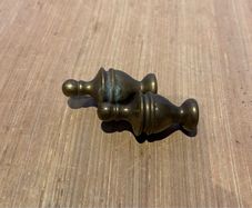 Antique Pair of Brass Urn / Clock Finials