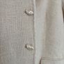 Zara textured cream blazer Image 5