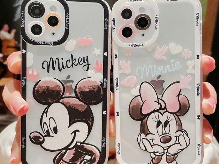 Cartoon Art Painting Mickey Mouse Phone Case For iPhone 14 13 12 11 Pro Max Mini X XS XR 7 8 Plus Transparent Soft Clear Cover