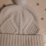 Kids Aran Wool Hat 6-8 Years Image 3
