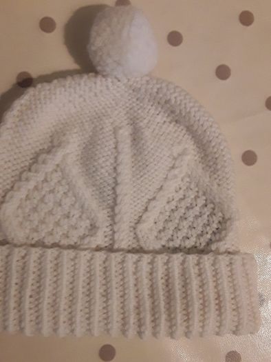 Kids Aran Wool Hat 6-8 Years