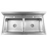 Kitchen Sink Double Basin Stainless Steel Image 5