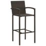 7 Piece Garden Bar Set Brown Image 7
