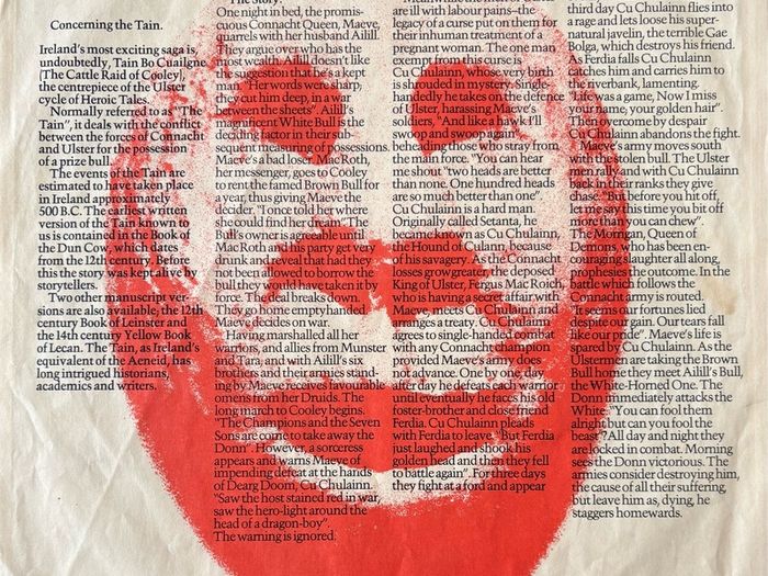 Horslips - The Tain. Superb US 1st pressing, bought 9th March 1974. Gatefold with printed inner sleeve. You may never see another as good as this.