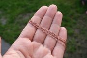 Sterling Silver 925 Italian Pink Rose Gold  Rope Chain 18,3"