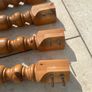 4 Spindled Table Legs - Solid Wood Image 3