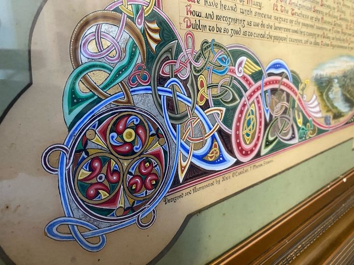 Illuminated Address Petition to Archbishop of Dublin by Alice O'Carolan